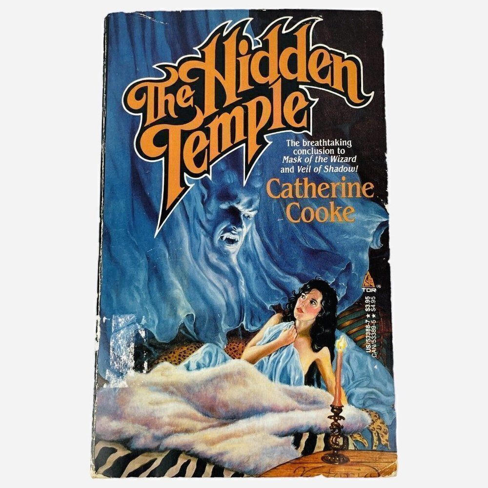 RARE Vintage 1988 SIGNED The Hidden Temple by Catherine J. Cooke PB 80s Fantasy